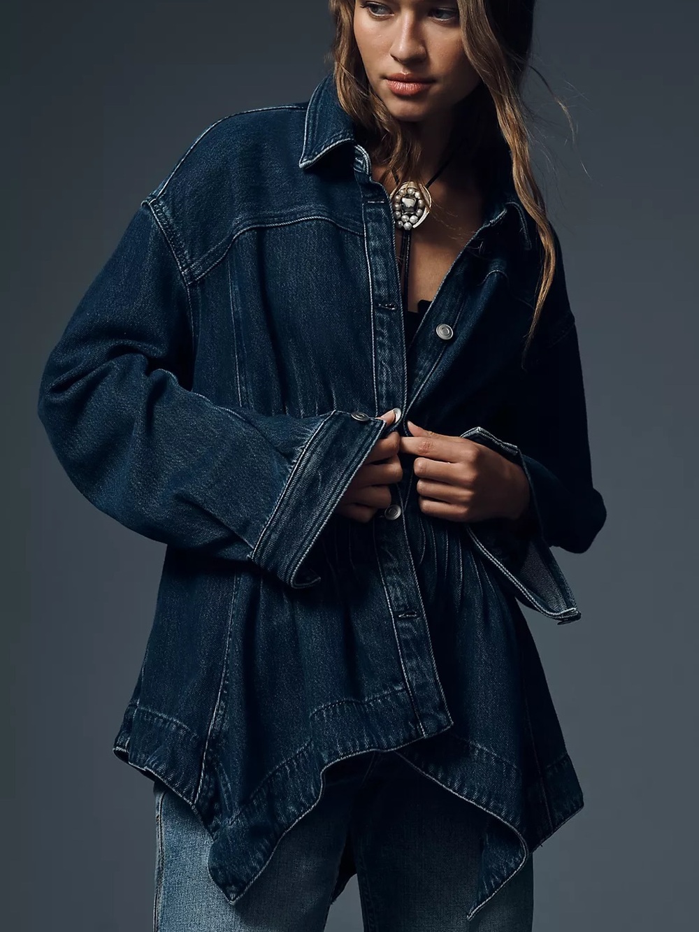 By Anthropologie Pintuck Peplum Jacket